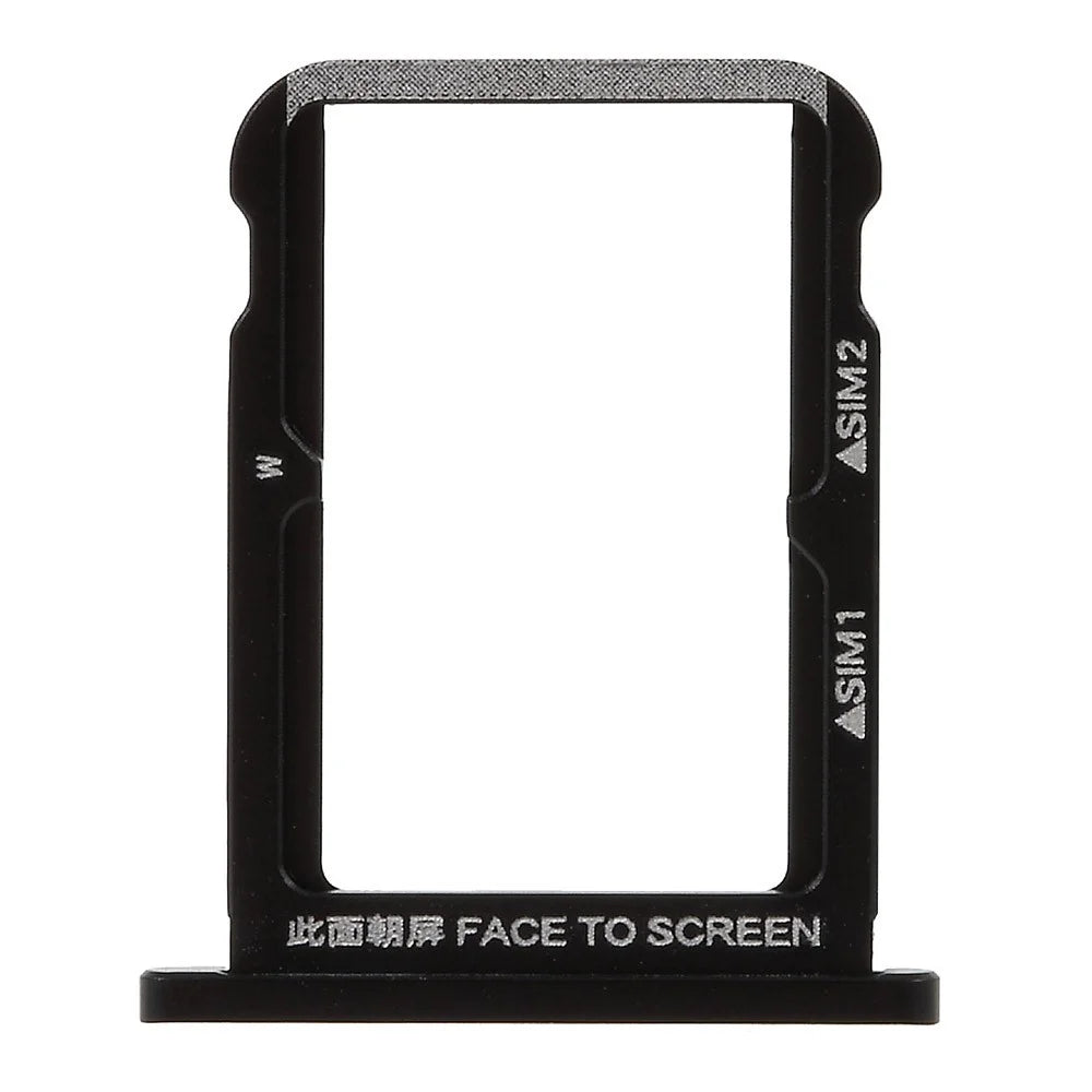 OEM Dual SIM Micro SD Card Tray Holder Part for Xiaomi Mi 6X / Mi A2 - Black - 1