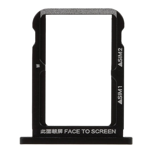 OEM Dual SIM Micro SD Card Tray Holder Part for Xiaomi Mi 6X / Mi A2 - Black - 1