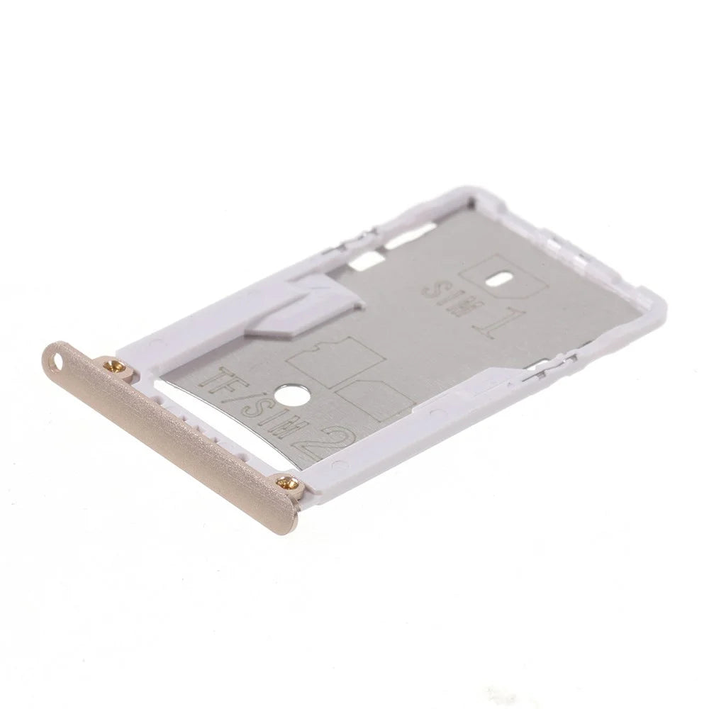 OEM Dual SIM Micro SD Card Tray Holder Replacement Part for Xiaomi Redmi 3s - Gold - 1