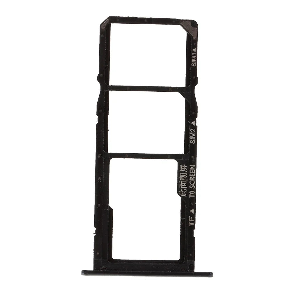 OEM Dual SIM Card + Micro SD Card Tray Holders Part for Huawei Y6 (2018) / Enjoy 8e - Black - 3