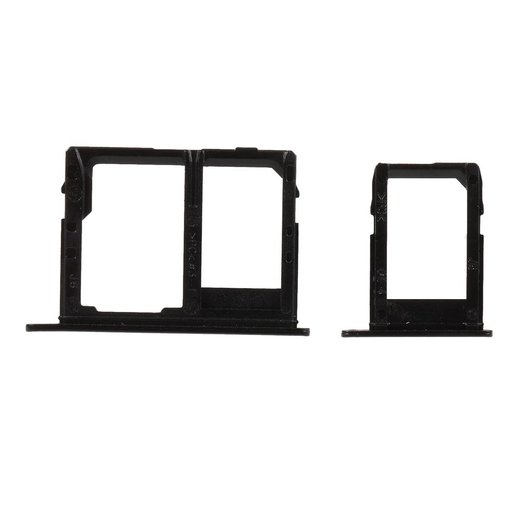OEM SIM1 + SIM2/Micro SD Card Tray Holders Replace Part for Samsung Galaxy J6 (2018) - Black - 3