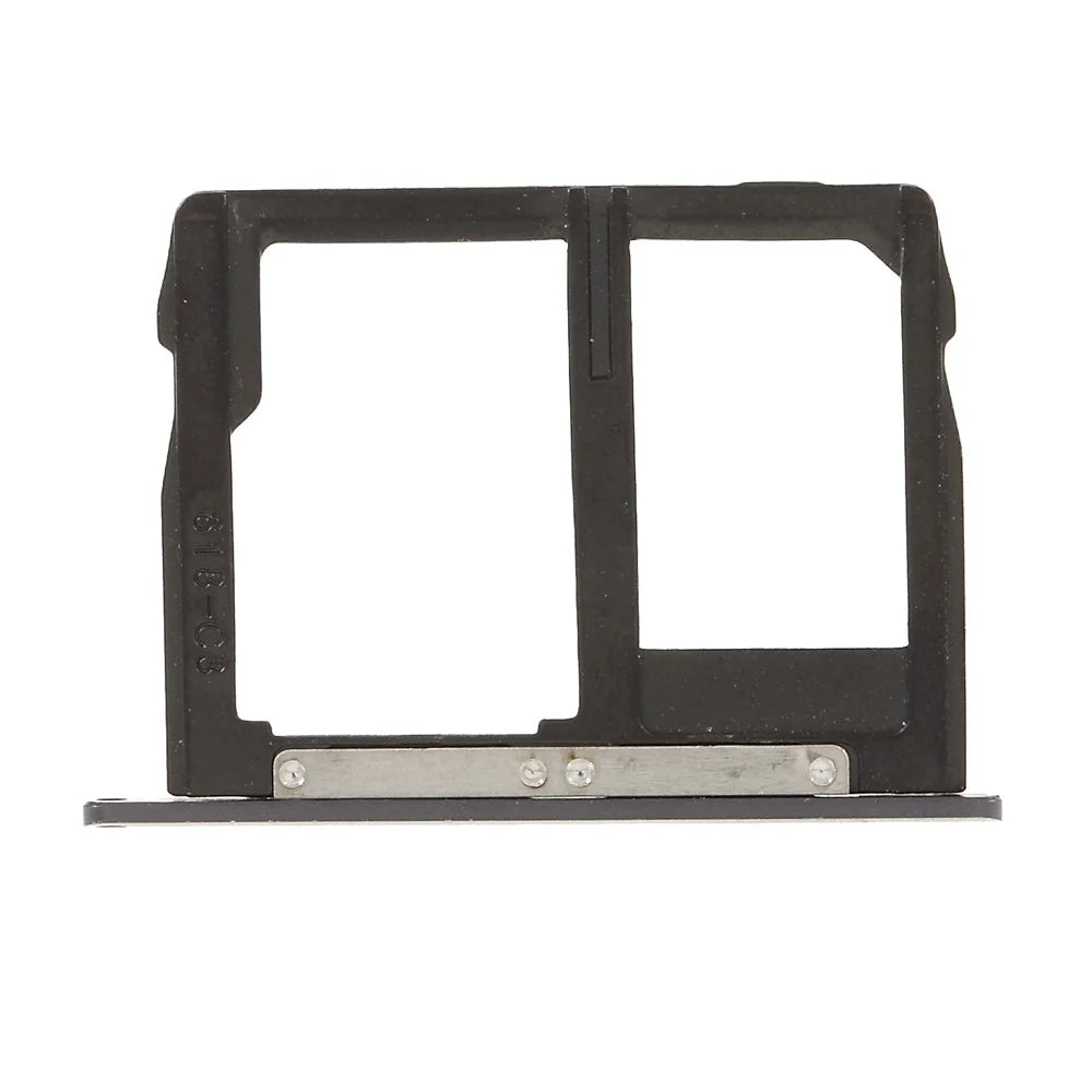 OEM SIM + Micro SD Card Tray Holder Part for Motorola Moto G5S Plus - Grey - 4