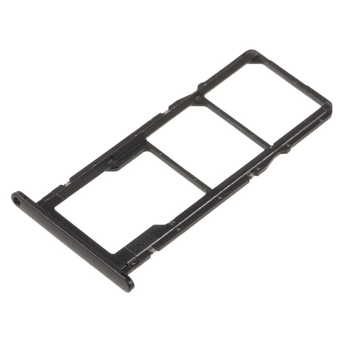 OEM Dual SIM Card + Micro SD Card Tray Holders Replacement for Huawei Y5 (2018) - Black - 2