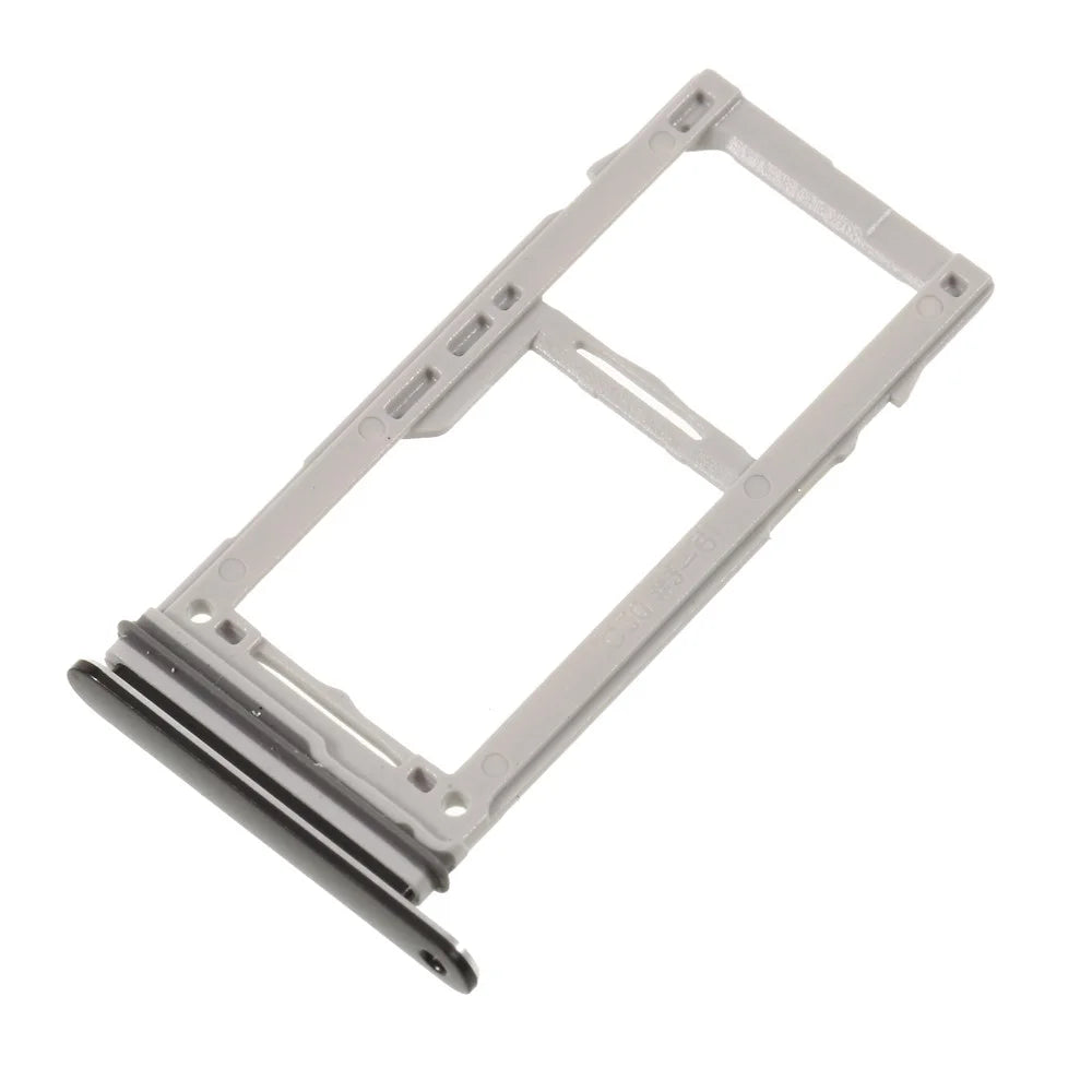 OEM SIM1 + SIM2/Micro SD Card Tray Holders Part for Samsung Galaxy Note9 N960 - Black - 2