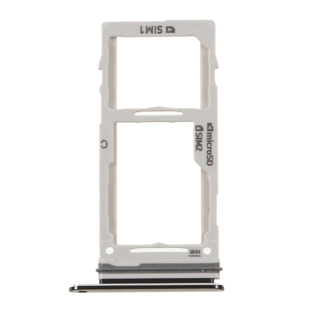 OEM SIM1 + SIM2/Micro SD Card Tray Holders Part for Samsung Galaxy Note9 N960 - Black - 4