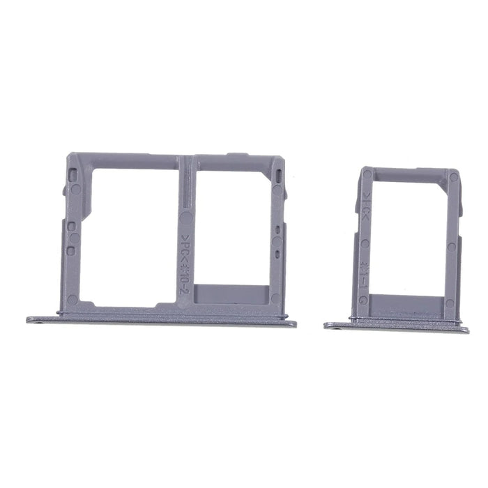 2PCS OEM Dual SIM MicroSD Card Tray Holder Repair Part for Samsung Galaxy A6 (2018) - Grey - 2