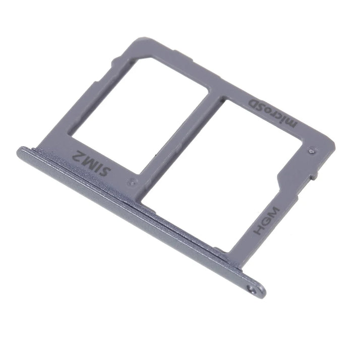 2PCS OEM Dual SIM MicroSD Card Tray Holder Repair Part for Samsung Galaxy A6 (2018) - Grey - 4