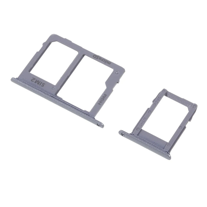 2PCS OEM Dual SIM MicroSD Card Tray Holder Repair Part for Samsung Galaxy A6 (2018) - Grey - 5