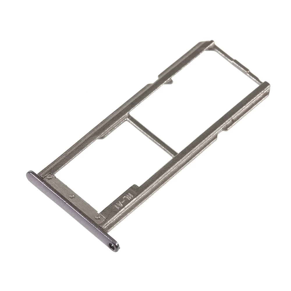 OEM SIM1 + SIM2/Micro SD Card Tray Holders Part for Motorola Moto E5 Plus - Silver - 1