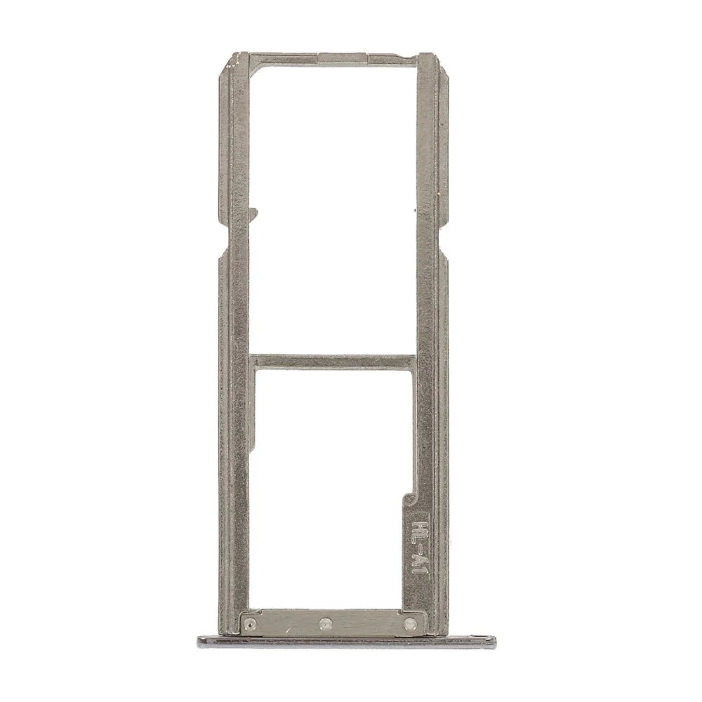 OEM SIM1 + SIM2/Micro SD Card Tray Holders Part for Motorola Moto E5 Plus - Silver - 3