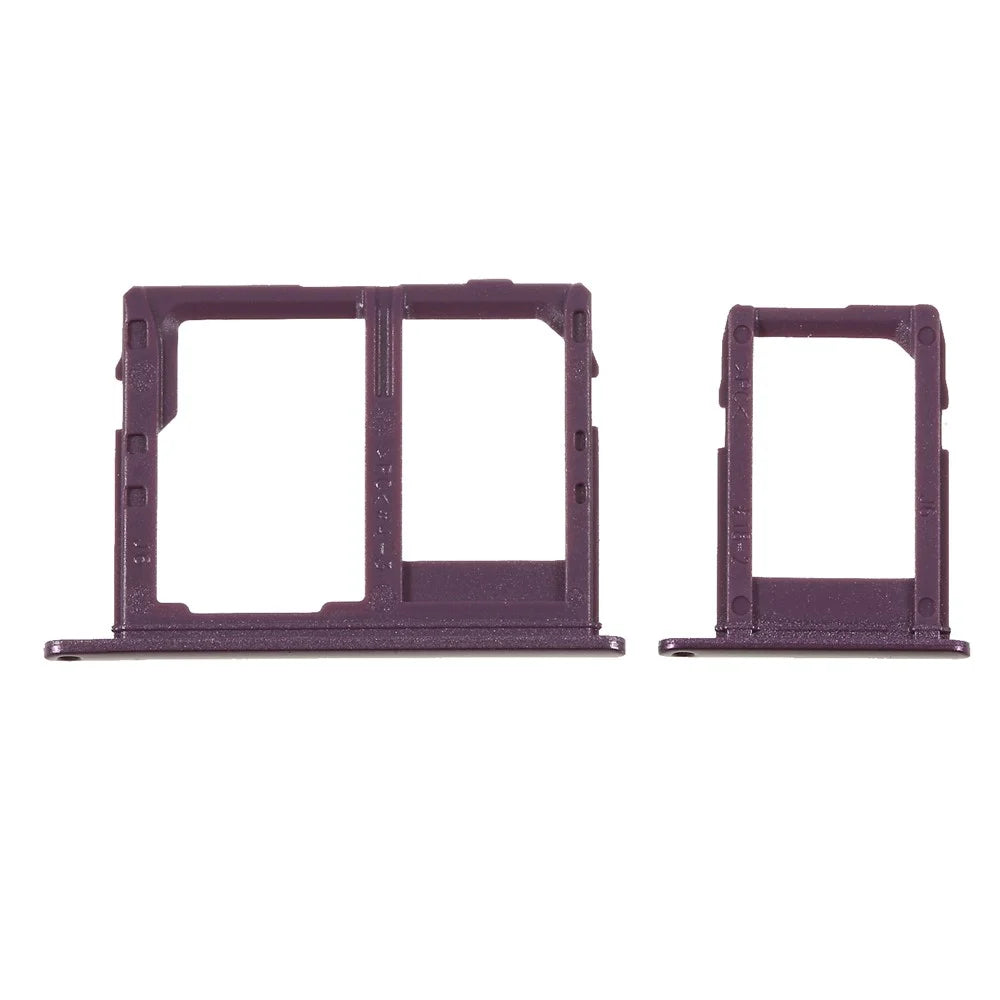 2PCS OEM Dual SIM MicroSD Card Tray Holder Repair Part for Samsung Galaxy J6 (2018) - Purple - 1