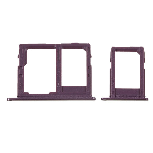 2PCS OEM Dual SIM MicroSD Card Tray Holder Repair Part for Samsung Galaxy J6 (2018) - Purple - 1