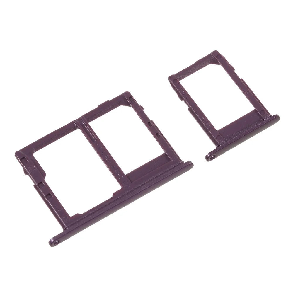 2PCS OEM Dual SIM MicroSD Card Tray Holder Repair Part for Samsung Galaxy J6 (2018) - Purple - 4