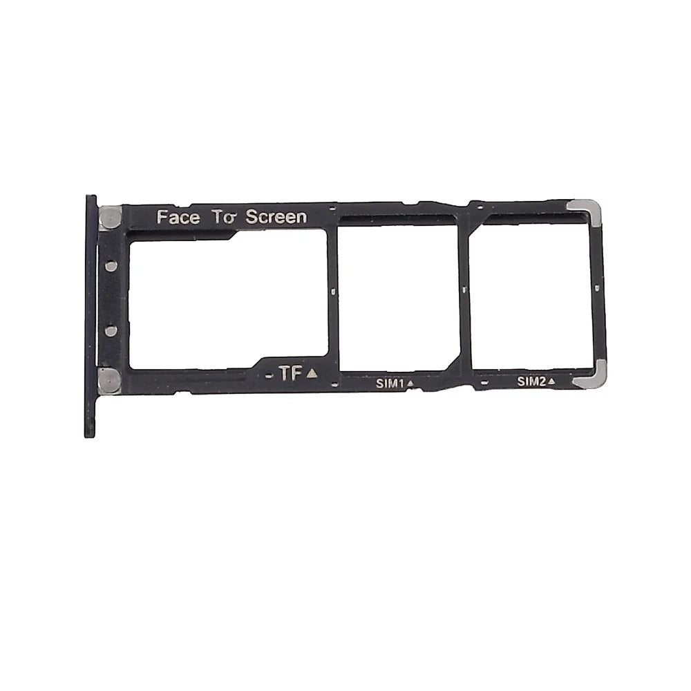 OEM Dual SIM Card + Micro SD Card Tray Holder Replacement for Asus ZenFone 4 Max (ZC554KL) - Black - 4
