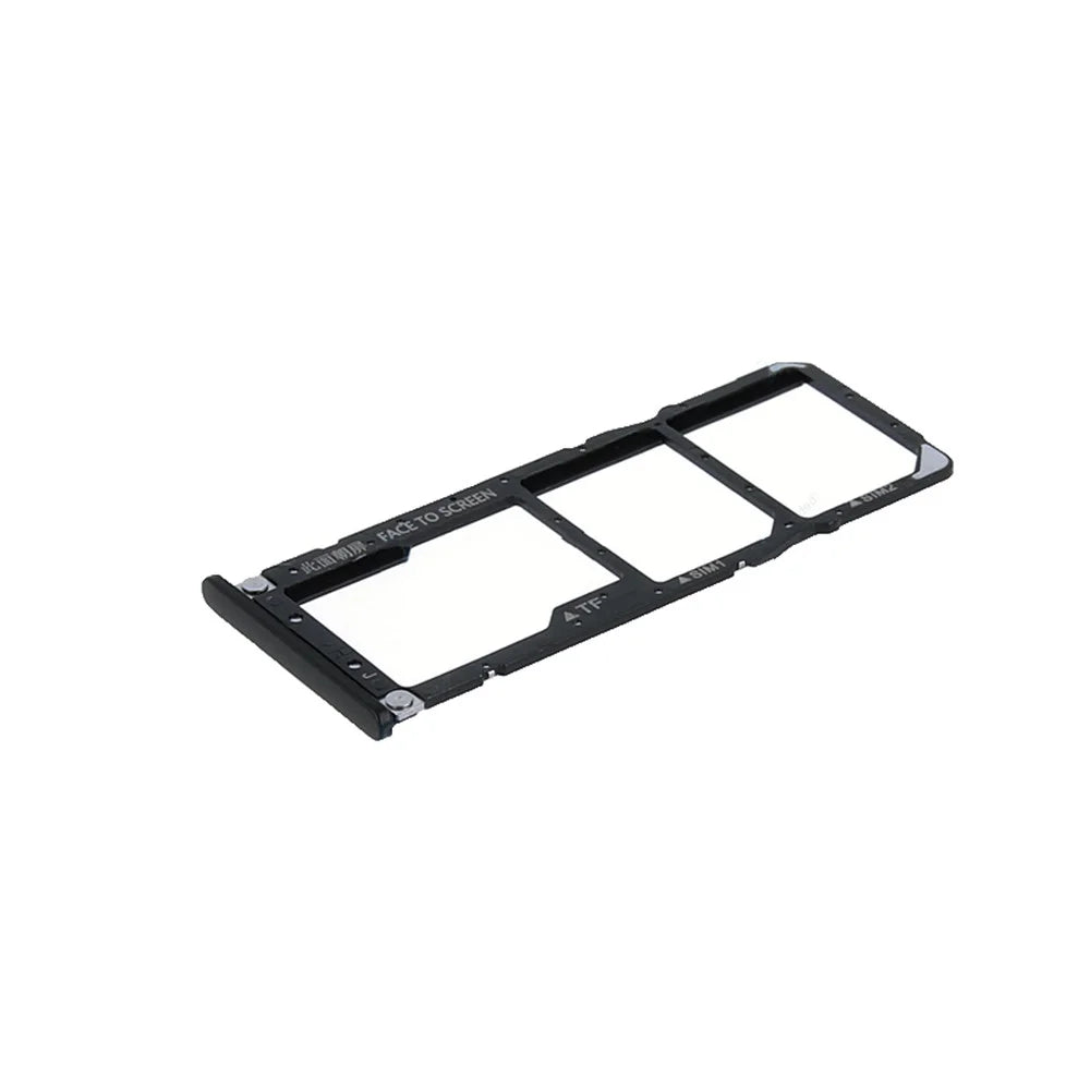 OEM Dual SIM Micro SD Card Tray Holder Replacement for Xiaomi Mi A2 Lite / Redmi 6 Pro - Black - 1