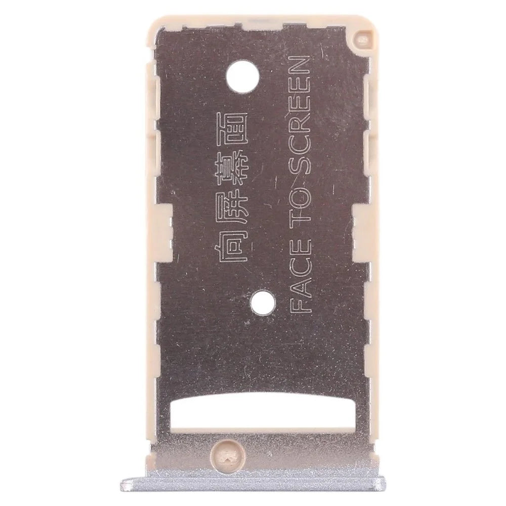 OEM SIM1 + SIM2/TF Card Tray Holders Part for Xiaomi Redmi 5A - Grey - 2