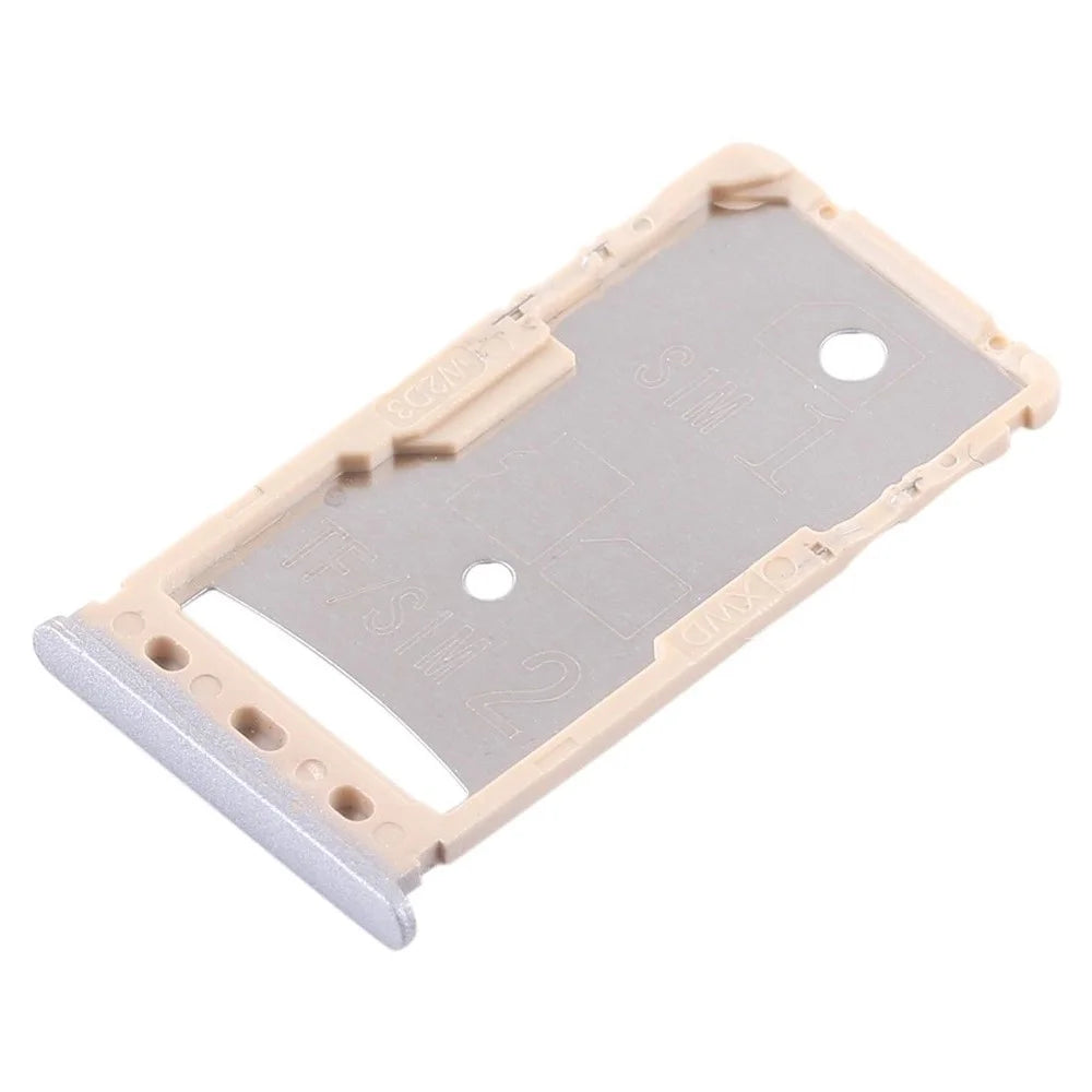 OEM SIM1 + SIM2/TF Card Tray Holders Part for Xiaomi Redmi 5A - Grey - 3