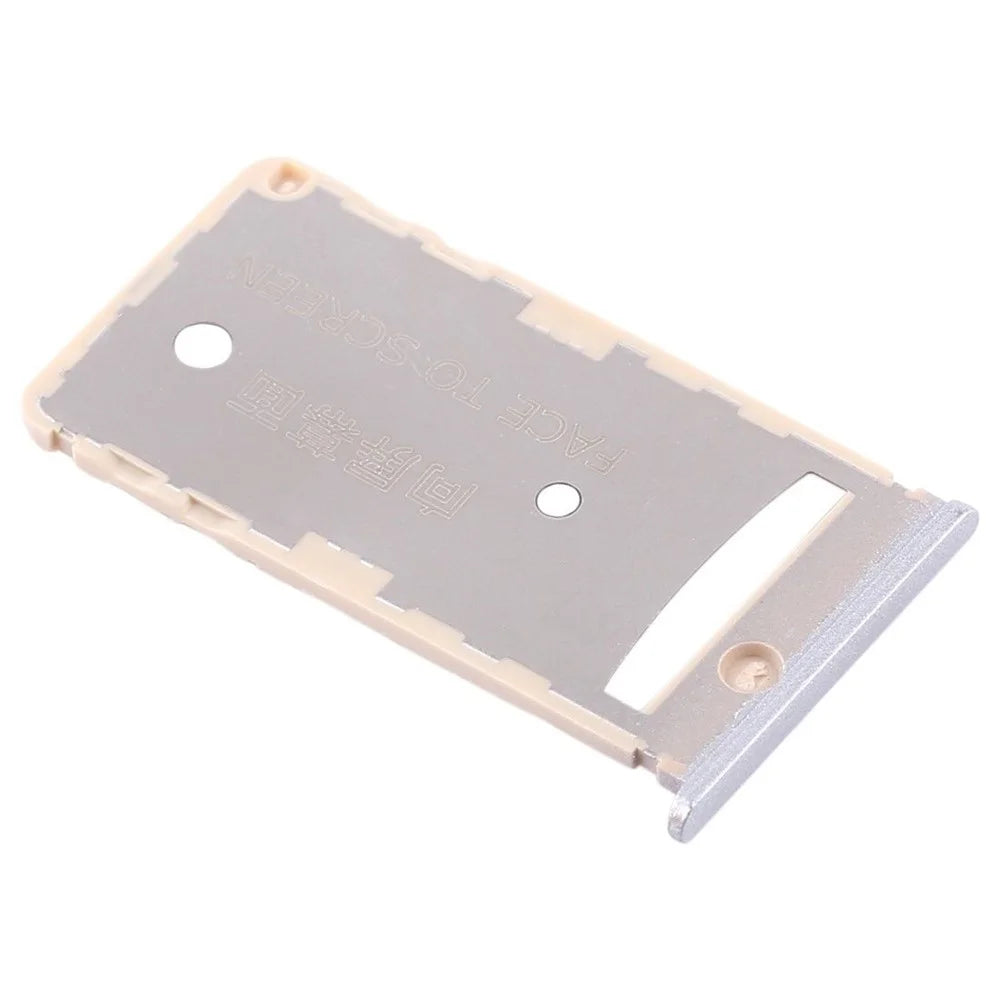 OEM SIM1 + SIM2/TF Card Tray Holders Part for Xiaomi Redmi 5A - Grey - 4