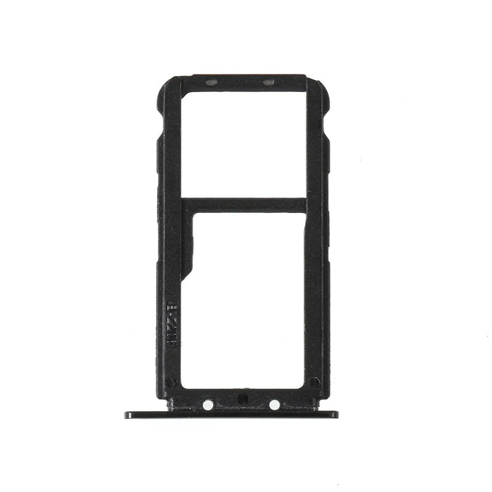 OEM Dual SIM Micro SD Card Tray Holder Replacement for Huawei Mate 20 Lite - Black - 4