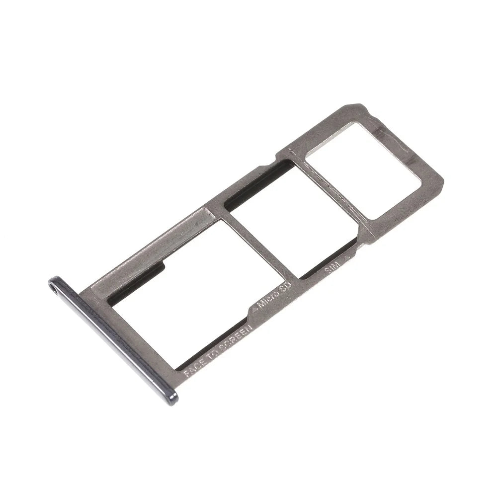 OEM Dual SIM Micro SD Card Tray Slot Replacement Part for Motorola Moto E5 Plus - Grey - 1