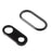 For iPhone 8 Plus 5.5 inch Rear Camera Lens Ring Cover with Glass Lens - Black - 5