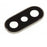 For iPhone XS / XS Max Back Camera Lens Ring Cover with Glass Lens - Silver - 1