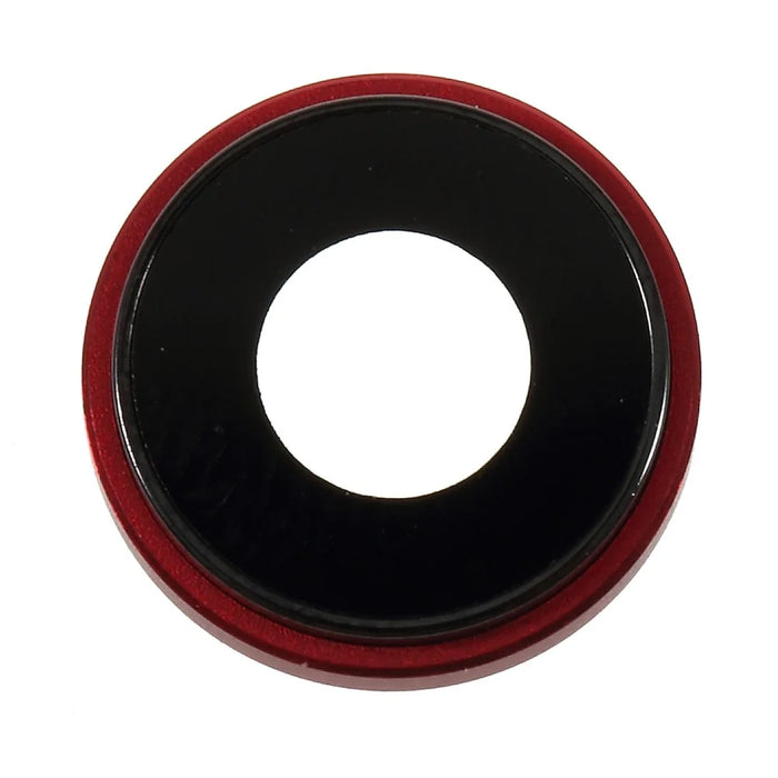 Rear Camera Lens Ring Cover with Glass Lens for iPhone XR 6.1 inch - Red - 1