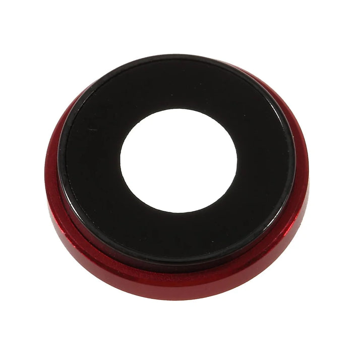 Rear Camera Lens Ring Cover with Glass Lens for iPhone XR 6.1 inch - Red - 3