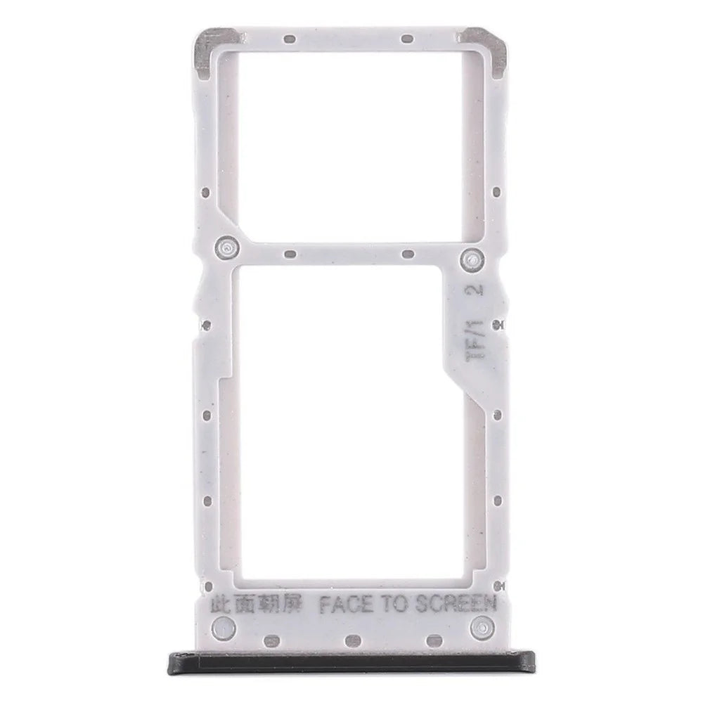 OEM Dual SIM Card Tray Holder Part Replacement for Xiaomi Redmi Note 6 Pro - Black - 1