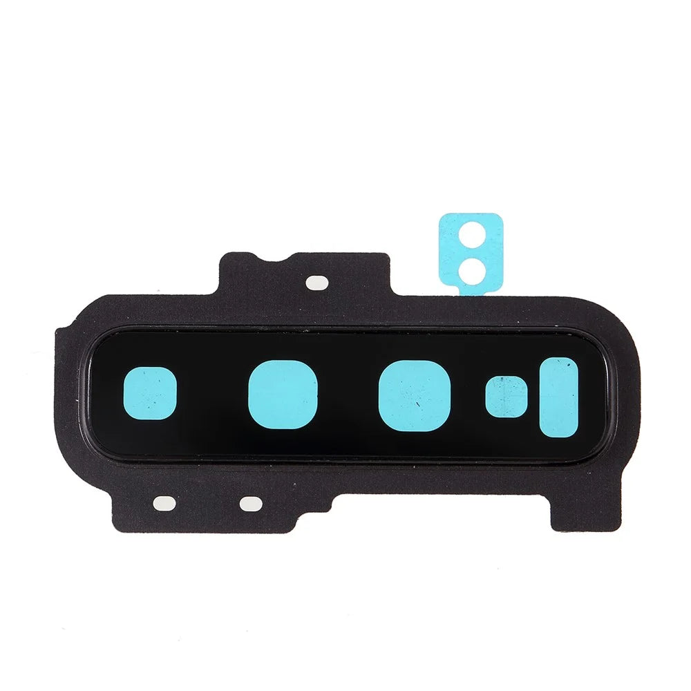 OEM Back Camera Lens Ring Cover with Glass Lens for Samsung Galaxy S10 Plus G975 - Black - 1