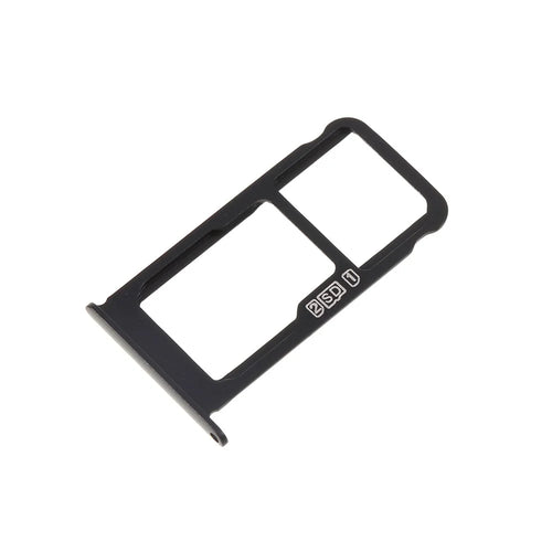 OEM Dual SIM Card Tray Holder Replace Part for Nokia 6.1 Plus / X6 - Black - 1