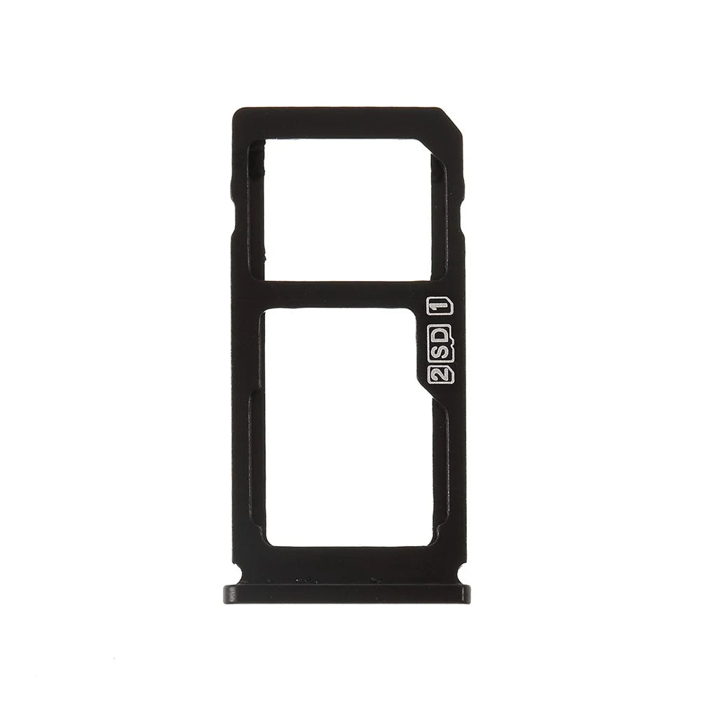 OEM Dual SIM Micro SD Card Tray Holder Replacement for Nokia 8 - Black - 1