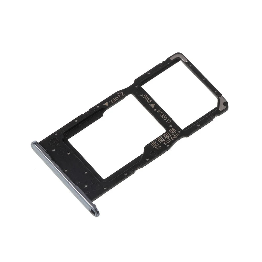 OEM SIM1 + SIM2 Card Tray Holder Slot for Huawei Honor 10 Lite - Black - 2