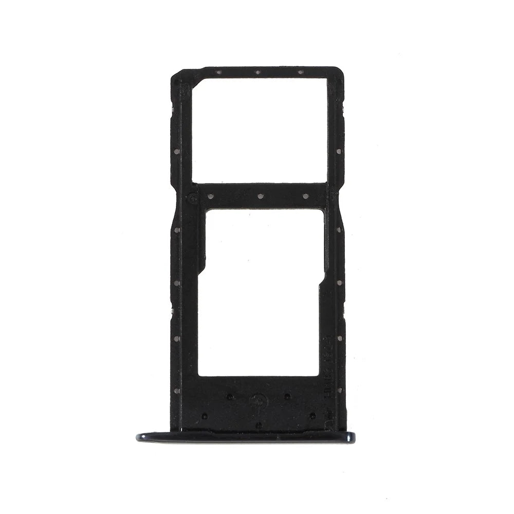 OEM SIM1 + SIM2 Card Tray Holder Slot for Huawei Honor 10 Lite - Black - 4