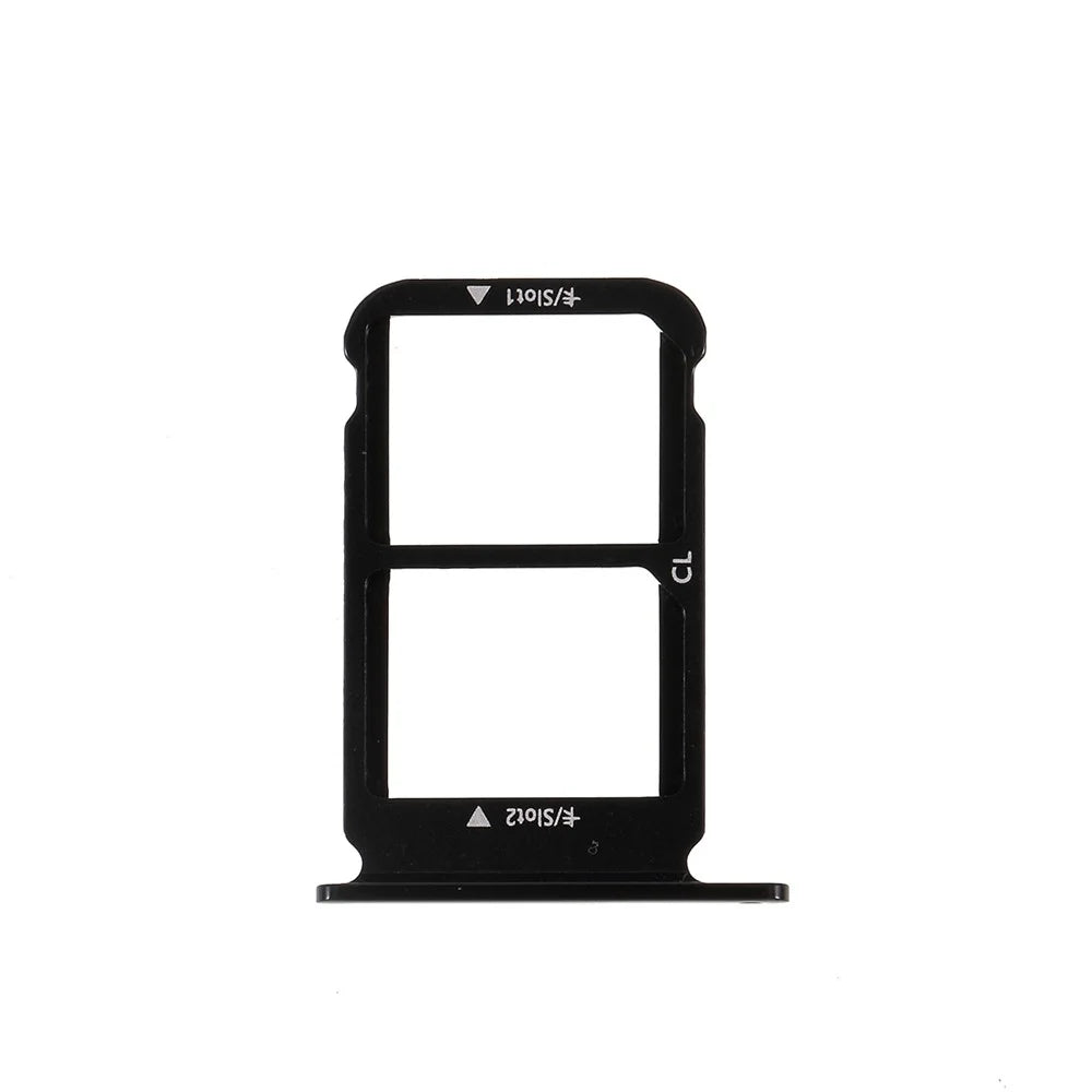 OEM Dual SIM MicroSD Card Tray Holder for Huawei Honor 10 - Black - 1