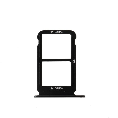 OEM Dual SIM MicroSD Card Tray Holder for Huawei Honor 10 - Black - 1