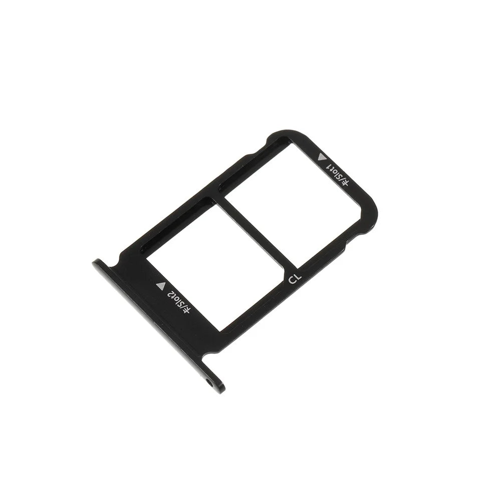 OEM Dual SIM MicroSD Card Tray Holder for Huawei Honor 10 - Black - 4