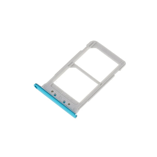 OEM Dual SIM Card Tray Holder Replace Part for Samsung Galaxy A8S G8870 SM-G8870 SM-G887FZ G887FZ - Cyan - 1