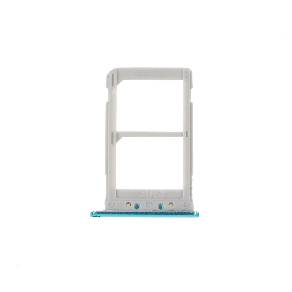 OEM Dual SIM Card Tray Holder Replace Part for Samsung Galaxy A8S G8870 SM-G8870 SM-G887FZ G887FZ - Cyan - 2