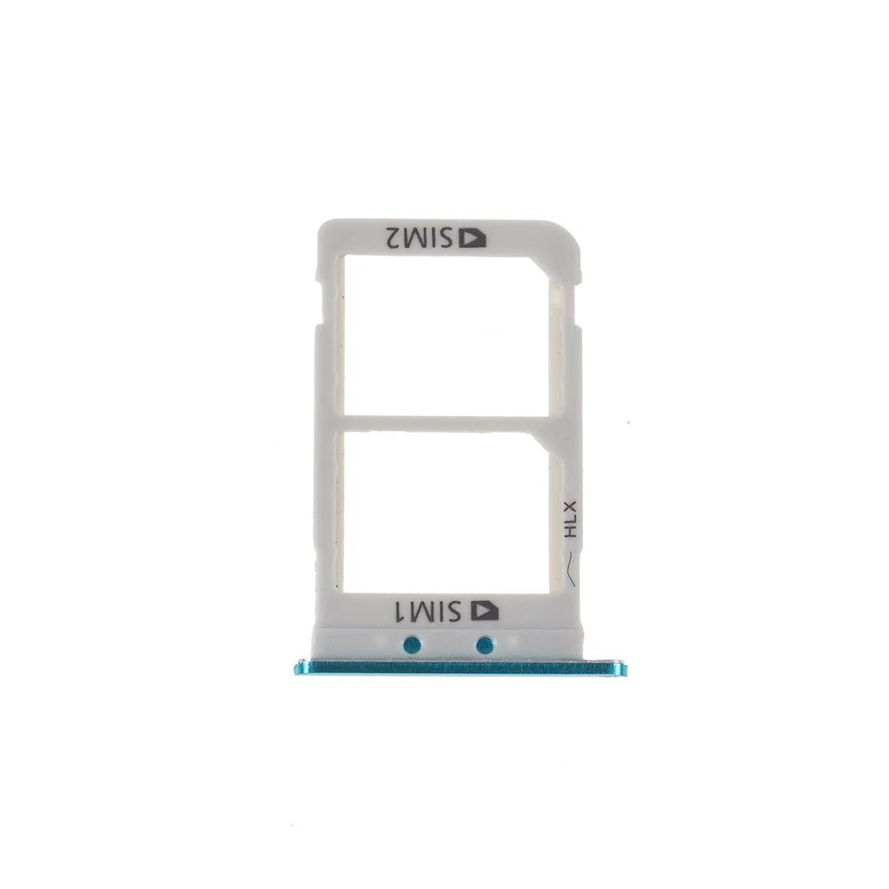 OEM Dual SIM Card Tray Holder Replace Part for Samsung Galaxy A8S G8870 SM-G8870 SM-G887FZ G887FZ - Cyan - 3