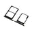 2 Pcs/Set OEM SIM Card Tray Slots Part for Nokia 5 - Black - 2