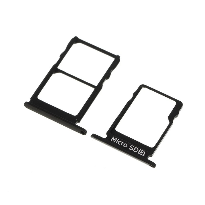 2 Pcs/Set OEM SIM Card Tray Slots Part for Nokia 5 - Black - 2