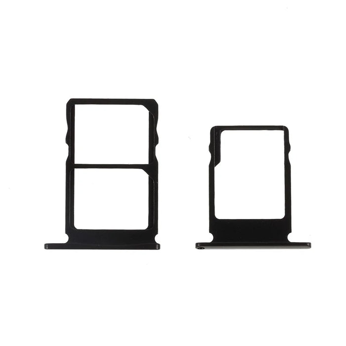 2 Pcs/Set OEM SIM Card Tray Slots Part for Nokia 5 - Black - 3