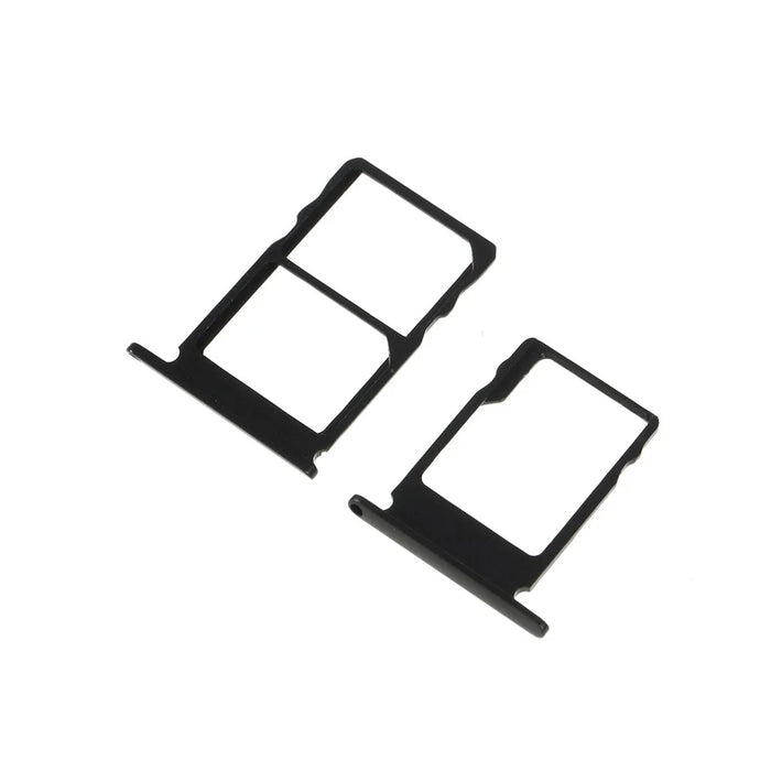 2 Pcs/Set OEM SIM Card Tray Slots Part for Nokia 5 - Black - 4
