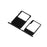 2 Pcs/Set OEM SIM Card Tray Slots Part for Nokia 3 - Black - 2
