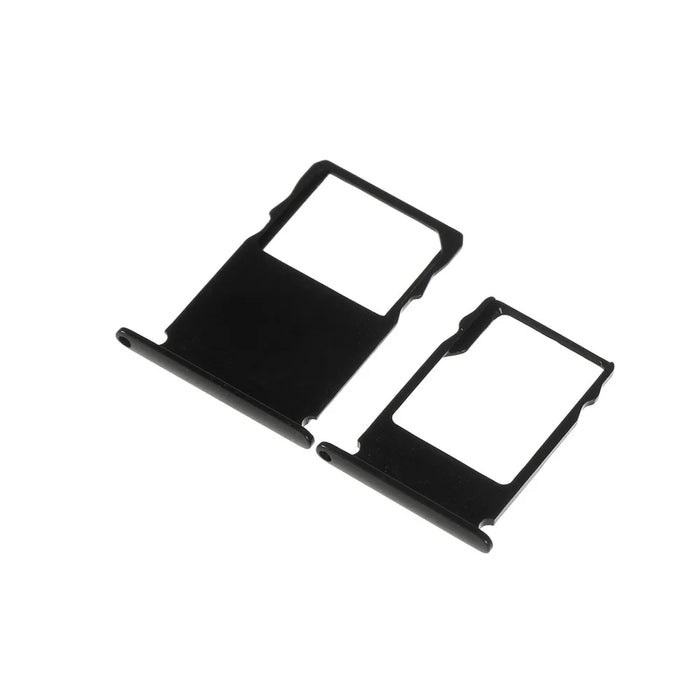 2 Pcs/Set OEM SIM Card Tray Slots Part for Nokia 3 - Black - 2