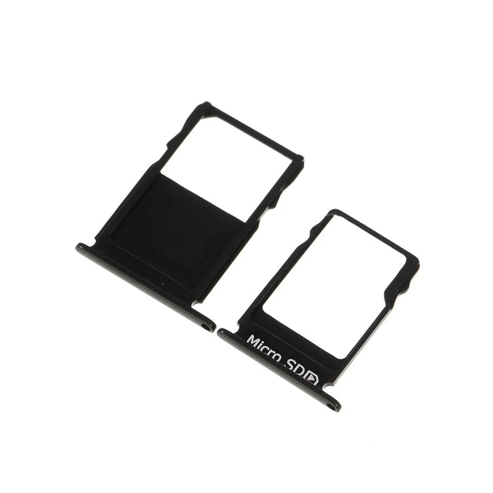 2 Pcs/Set OEM SIM Card Tray Slots Part for Nokia 3 - Black - 4