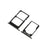 2 Pcs/Set OEM SIM Card Tray Slots Part for Nokia 3.1 - Black - 4