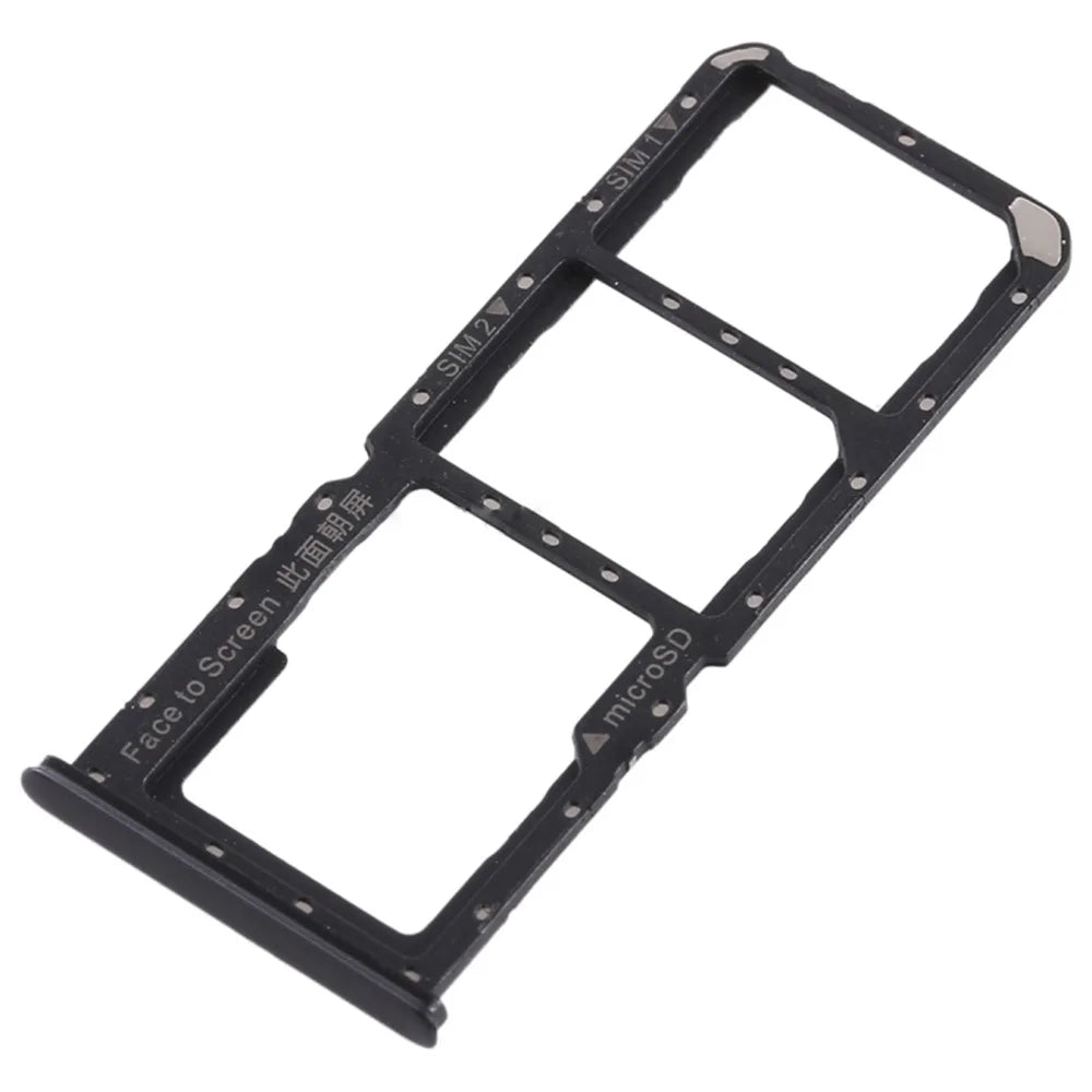 OEM SIM Micro SD Card Tray Holder Replacement for OPPO A7x  / F9 / F9 Pro / Realme 2 Pro - Black - 3