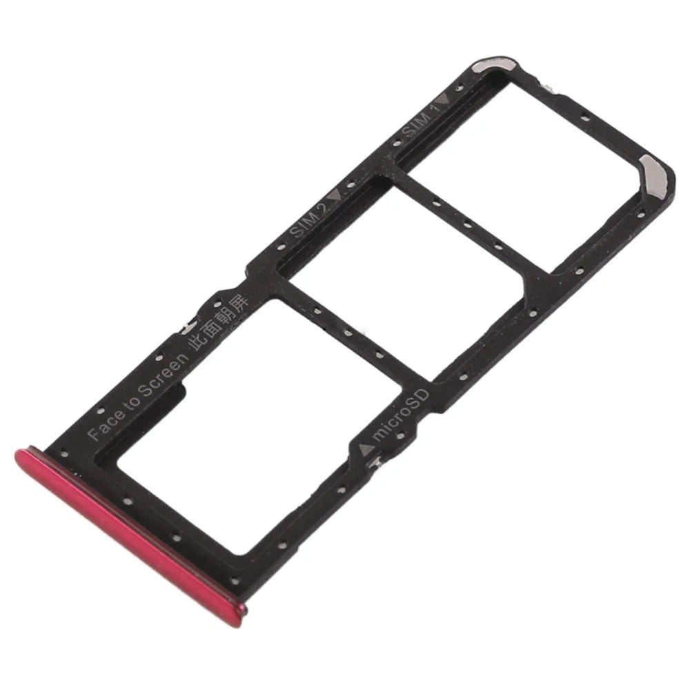OEM SD Card SIM Card Tray Holder Replace Part for Oppo K1 - Red - 3